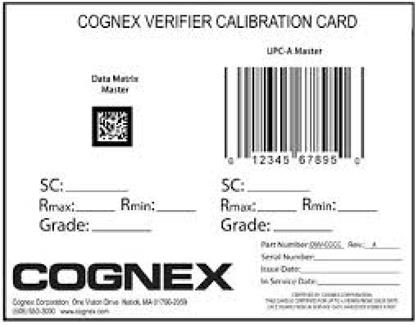 DMV-CCC Cognex 標準校正卡