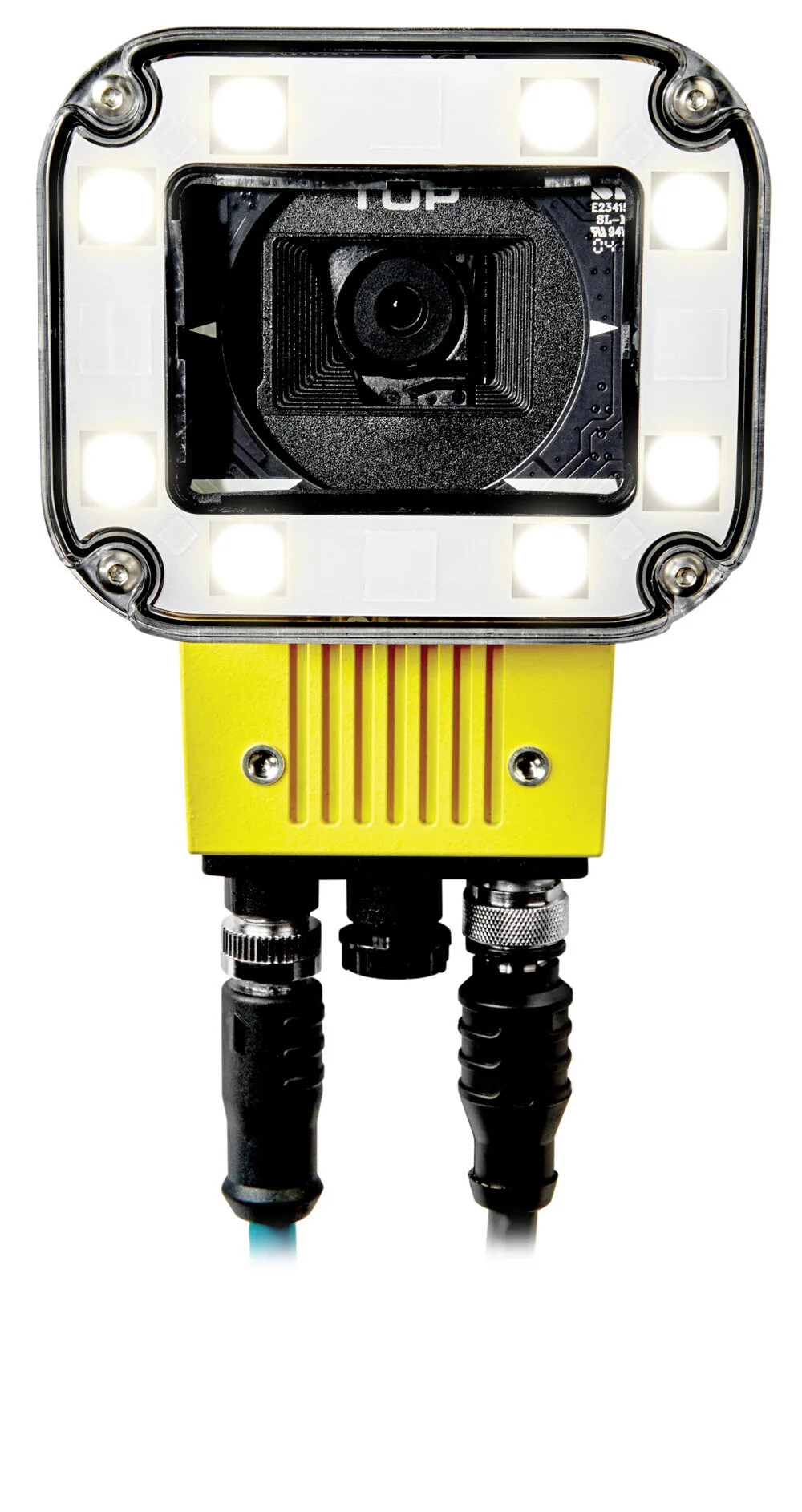 Cognex In-Sight D900 整合環形光源與自動對焦鏡頭正面
