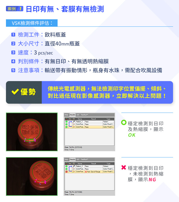 案例一：日印有無、套膜有無檢測