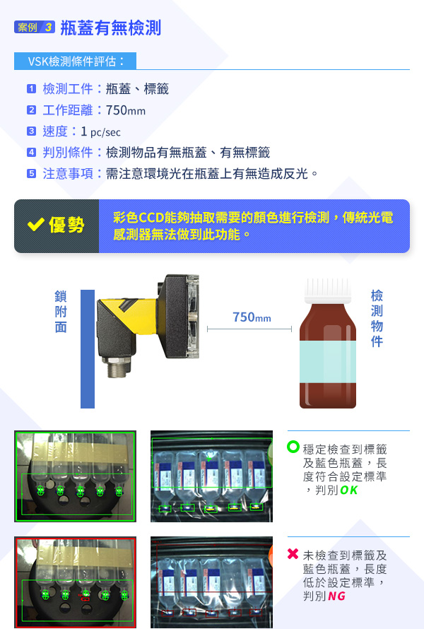 案例三：貼標接合處平整檢測