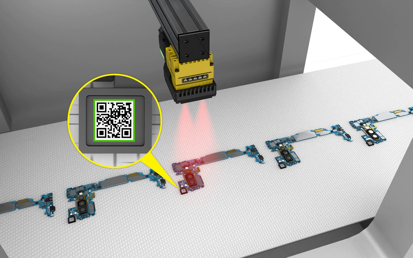 Cognex DataMan 290 AI 通用型固定式條碼讀取器 應用於電子組裝
