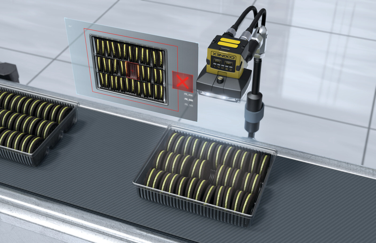 Cognex In-Sight 2000 系列影像感測器 應用於電子製造 · 組裝有無檢知