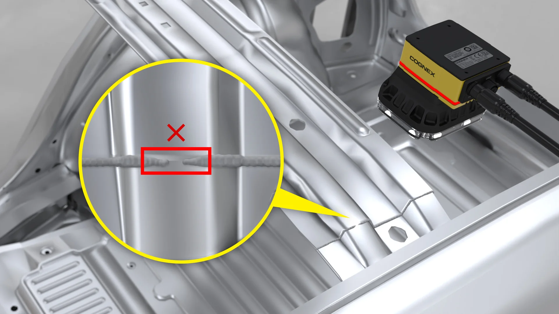 Cognex In-Sight 7000 系列工業智慧相機 應用於金屬加工 · 焊接 2D 檢測