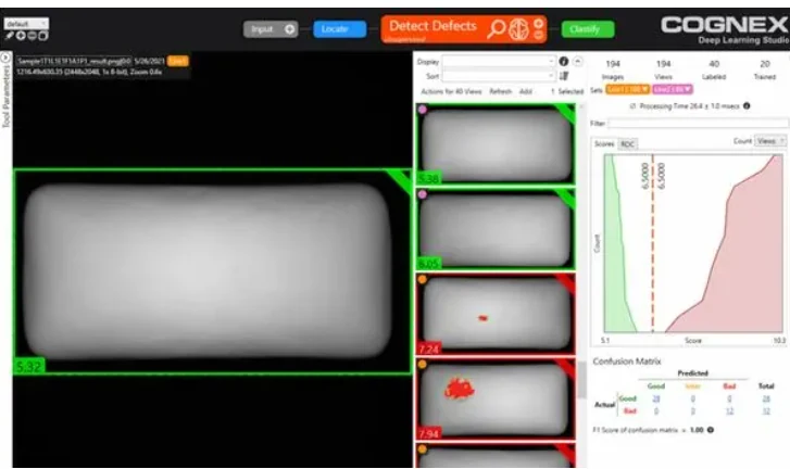 Cognex VisionPro Deep Learning（含 Deep Learning Studio 開發工具） 應用於產品包裝分類 · Classify